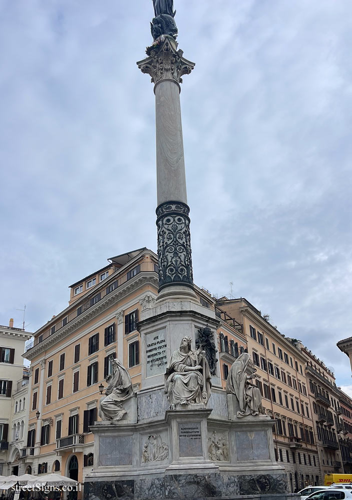 Rome - Column of the Immaculate Conception dedicated to the Virgin Mary -Piazza di Spagna, 41, 00187 Roma RM, Italy