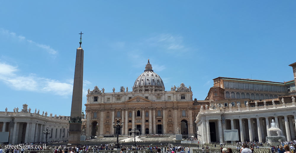 Vatican - The Vatican Obelisk - Piazza San Pietro, 00120 Città del Vaticano, Vatican City