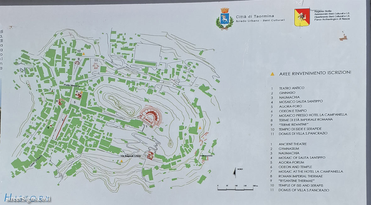 Taormina - The history of the city - City map