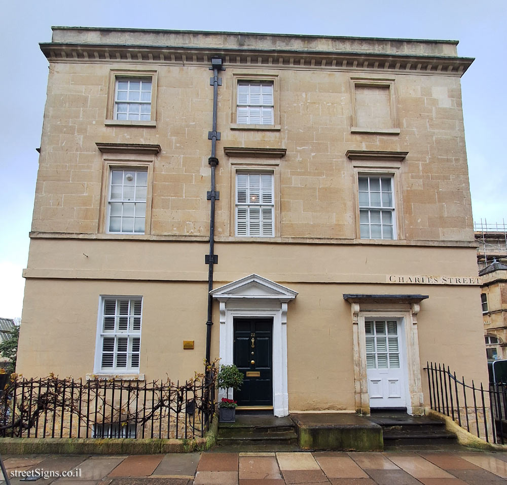 Bath - the house where the Reverend Edmund Nelson, father of Admiral Nelson, lived - 22 Charles St, Bath BA1 1HX, UK