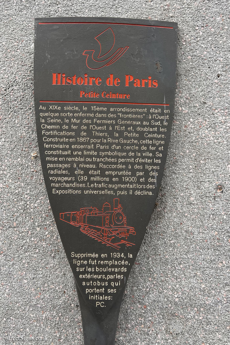 Paris - History of Paris - The "Small Belt"