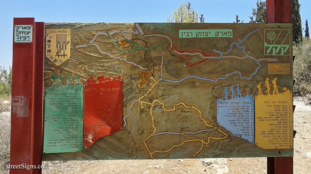 Neve Shalom - Yitzhak Rabin Park - Historical Route Map (1948) Neve Shalom - Yitzhak Rabin Park - Historical Route Map (1948)